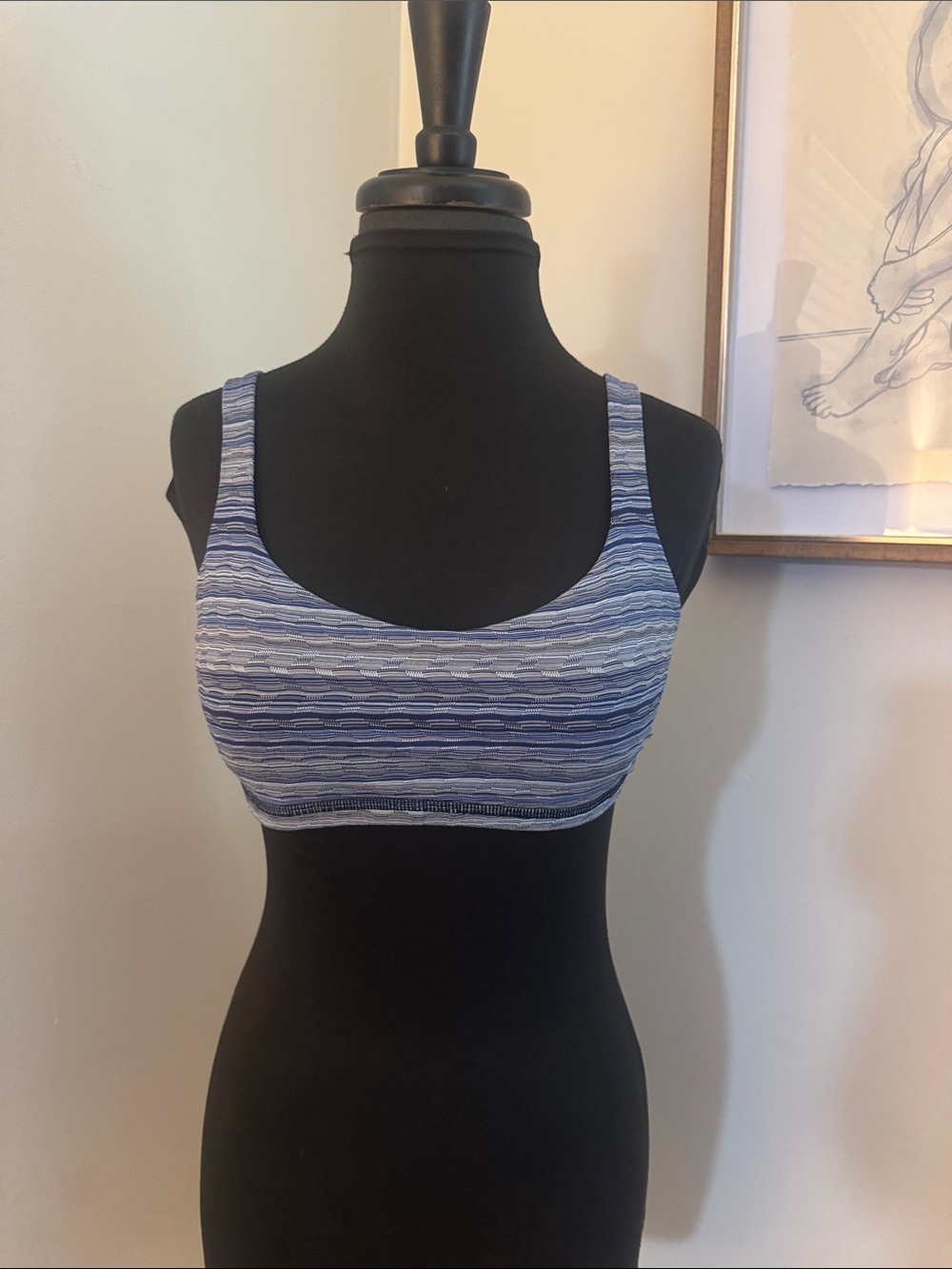 Lululemon Free To Be Bra Space Dye Twist Sapphire Blue Multi / Sapphire Blue / 8